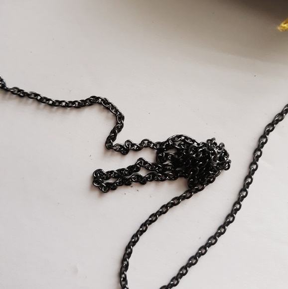 Artisan Upcycled Art Deco Pouch Necklace - Picture 7 of 8